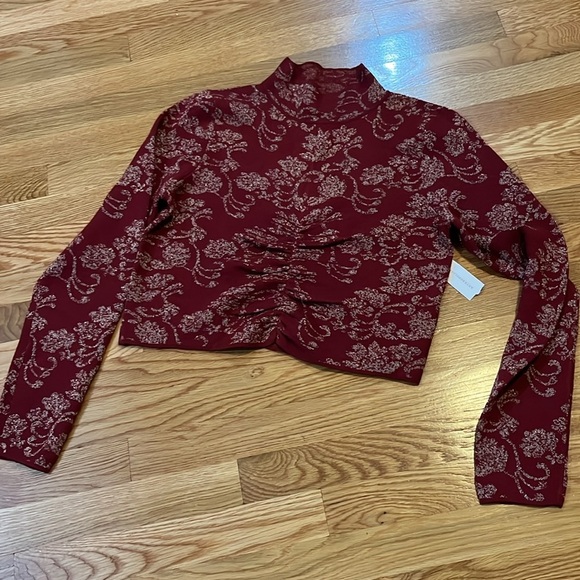 Anthropologie Ruched Mock Neck Sweater Size Medium NWT - Picture 16 of 16